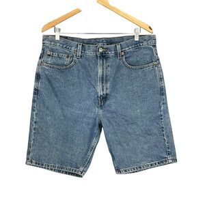 Levi's 505 Denim Shorts Men W36 Blue Vintage Style Classic Fit